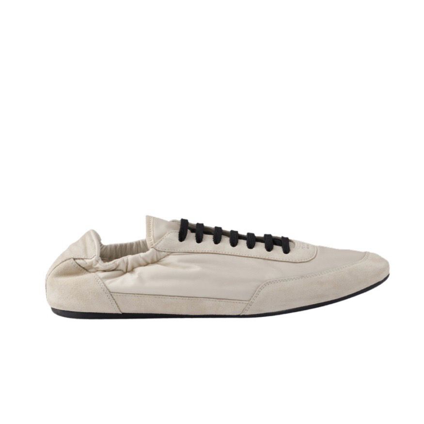 Prada Collapse Re Nylon Suede Trimmed Sneakers