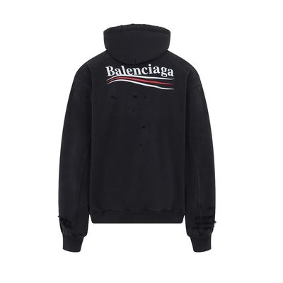 Balenciaga Logo Cotton Hoodie