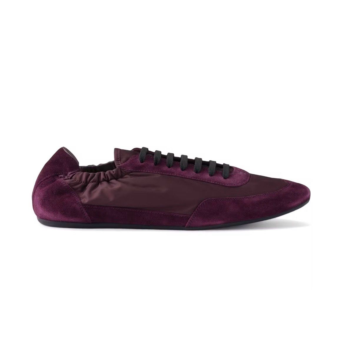 Prada Collapse Re Nylon Suede Trimmed Sneakers 