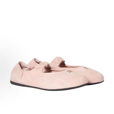 MiuMiu Sheep Skin Suede Leather Ballerina Shoe