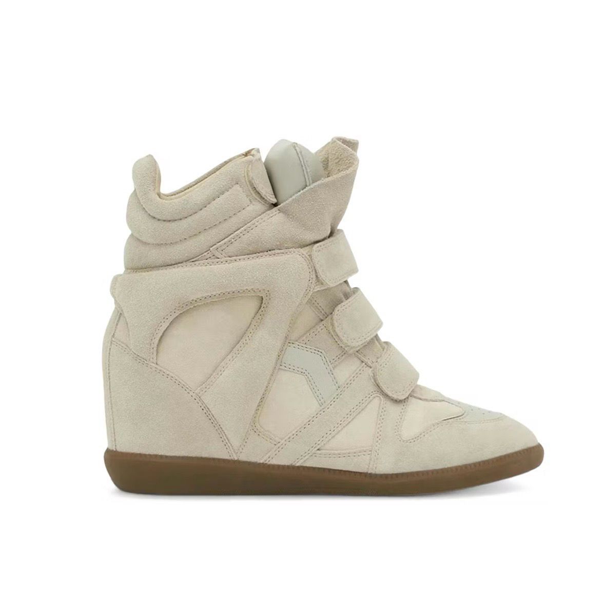Isabel Marant Bekett Leather Wedge Sneakers