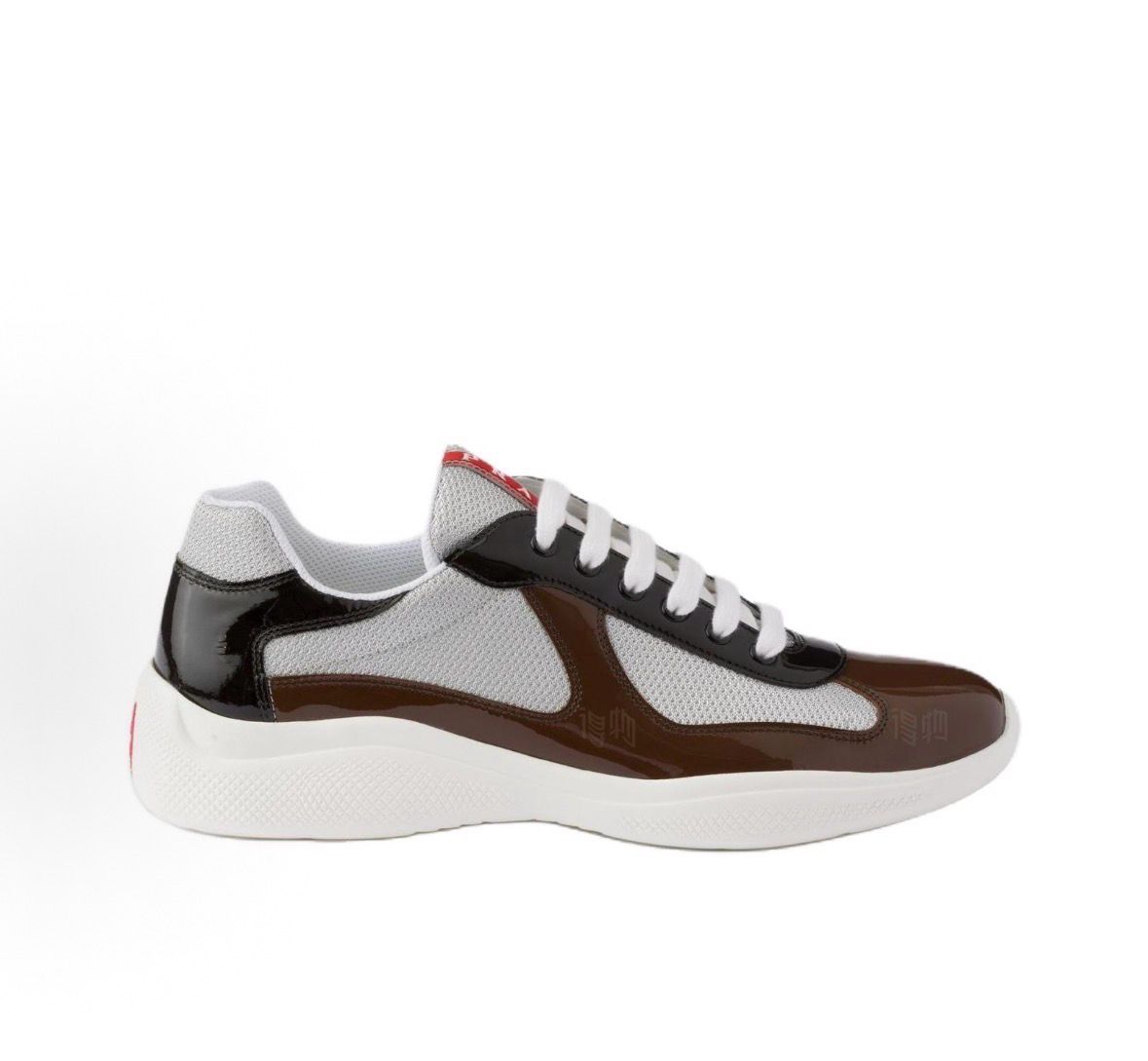 Prada America’s Cup Patent Leather Calfskin Round Toe