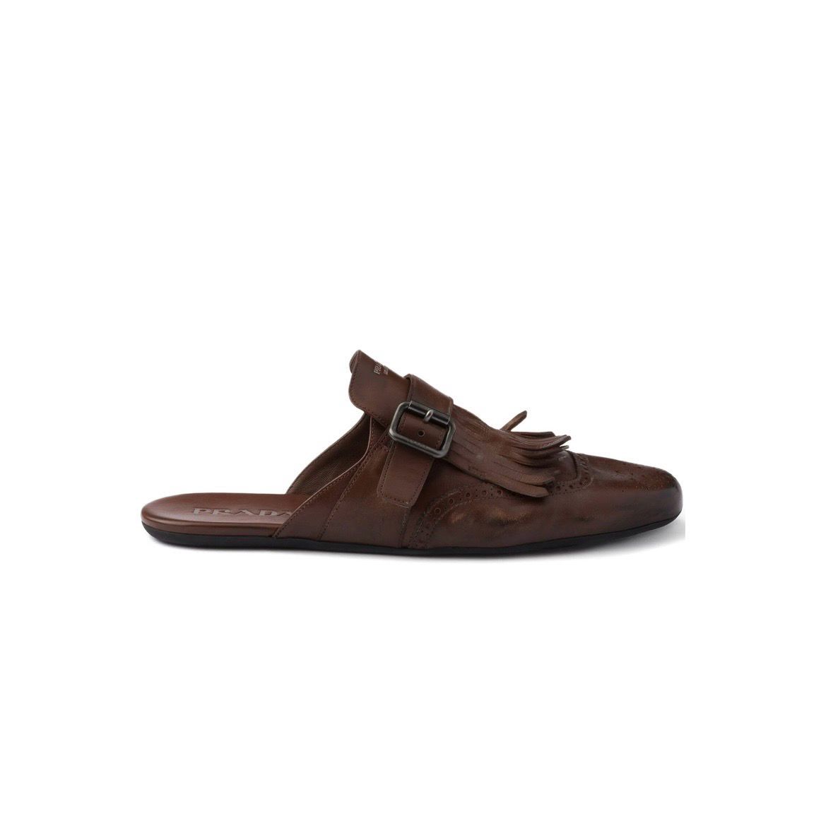 Prada Shuffle Fringed Mules