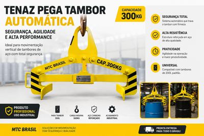 PEGA TAMBOR VERTICAL AUTOMATICO CAP. 300 KG