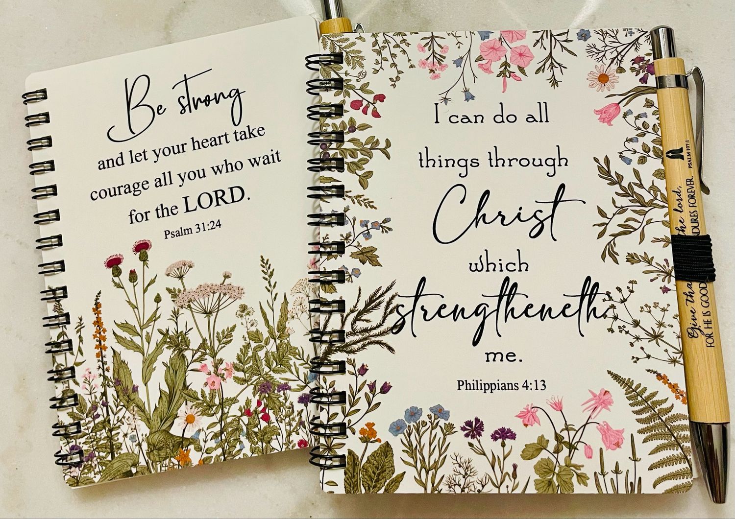 Scripture Journal with Pen &amp; Sticky Notes – Faith Planner Gift