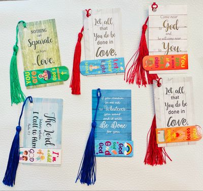 Scripture Bookmark Set ~ Scripture Bookmark With Tassle and a Magnetic Bookmark