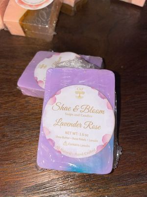 Lavender Rose Handmade Soap Bar with Lanolin - 1.6 oz Travel Size