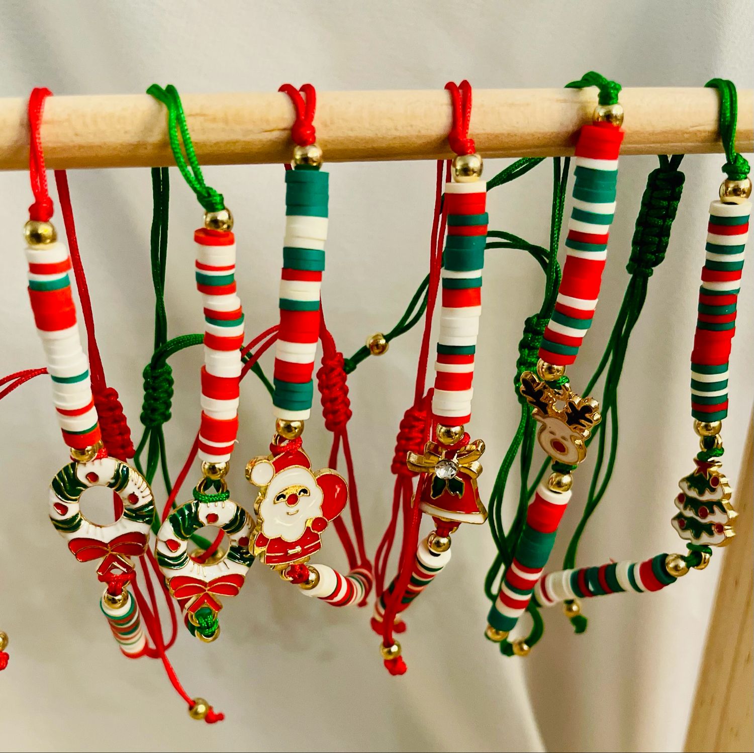 Adjustable Christmas Charm Bracelets – Festive Collection