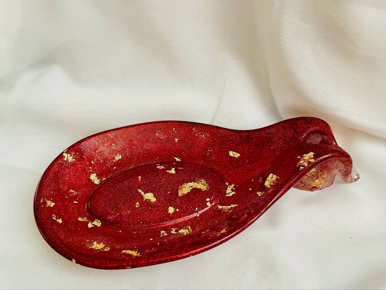 Handcrafted Resin Spoon Rest – Holiday &amp; Floral Designs
