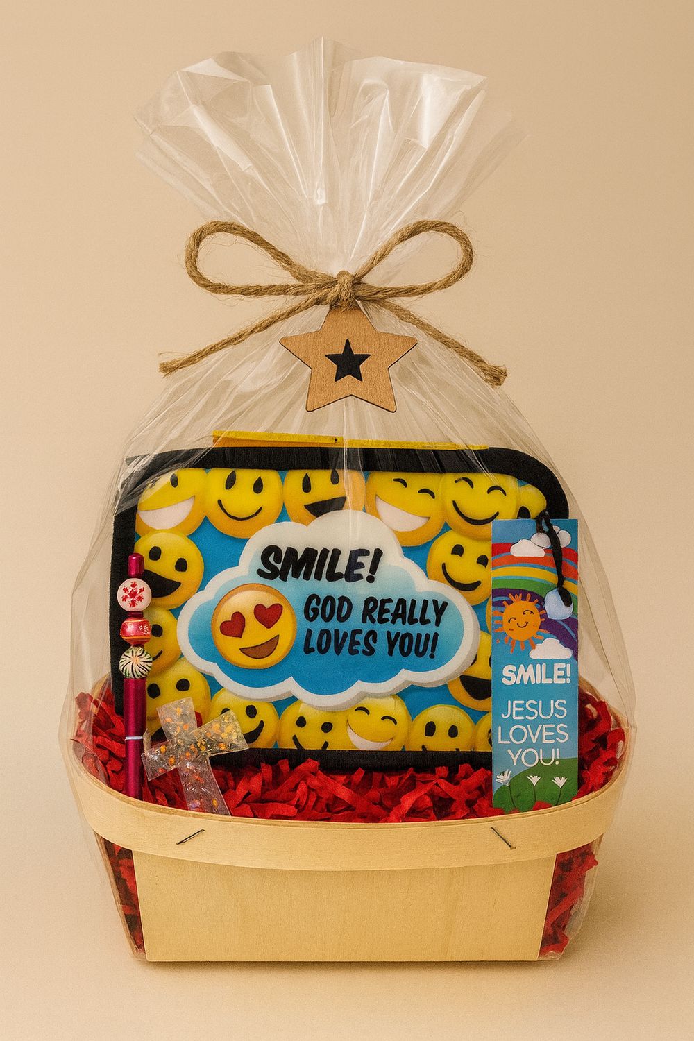 Smiley Face Kids Bible Cover Gift Set – Two Bundle Options Smiley Face Kids Bible Cover Gift Set – Two Bundle Options