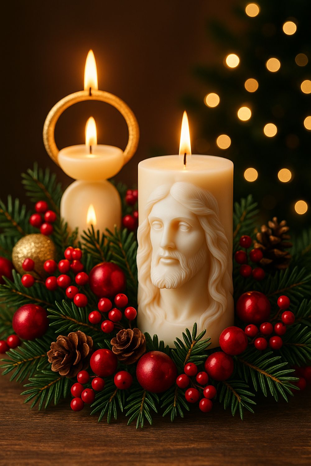 Hand-Crafted Jesus Sculpture Pillar Candle 2 Designs~ BOGO (Buy One Get One Half Off) Hand-Crafted Jesus Sculpture Pillar Candle 2 Designs~ BOGO (Buy One Get One Half Off)