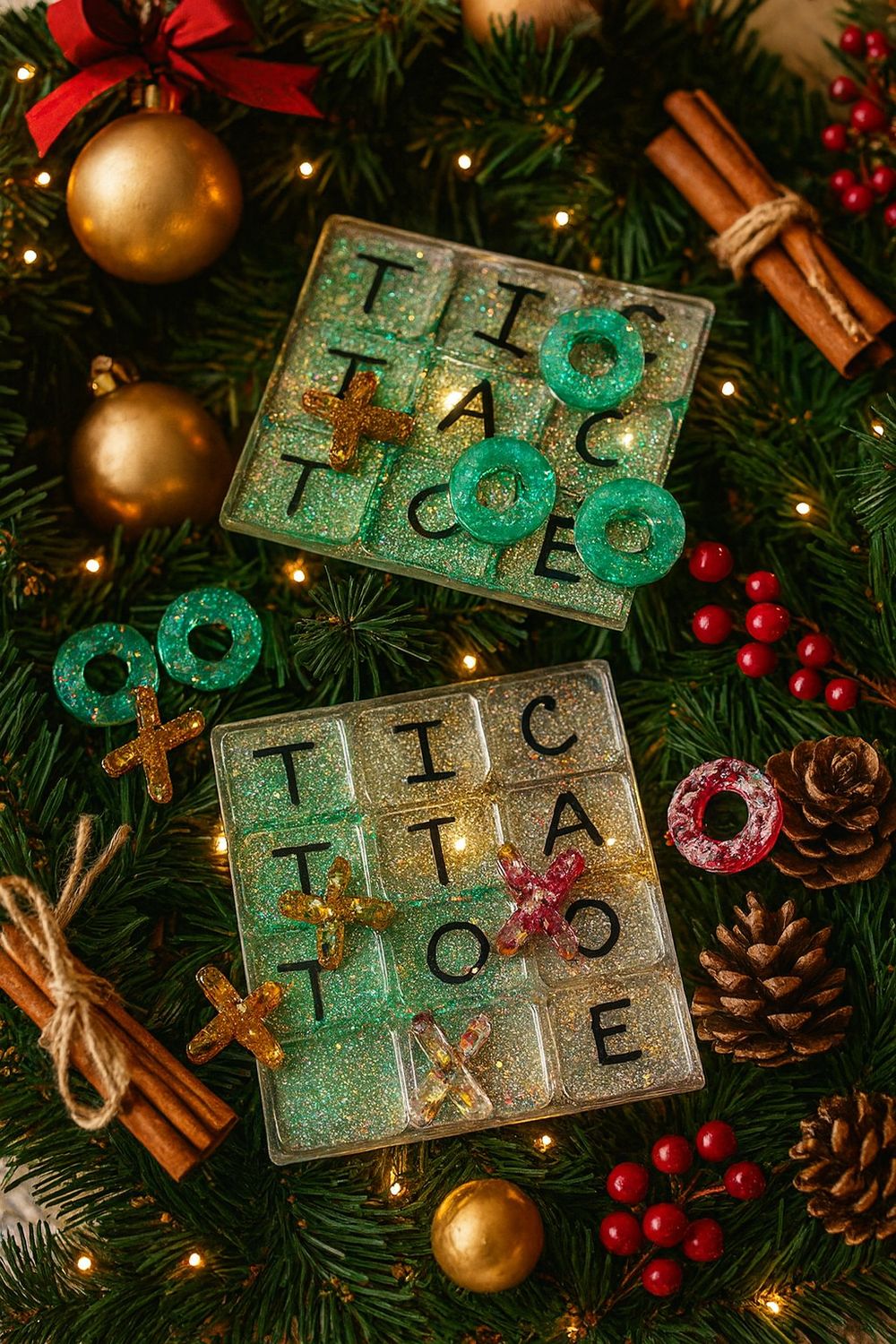 Resin Art TIC TAC TOE ~BOGO FREE