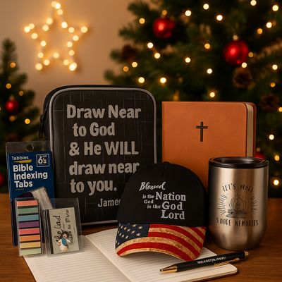 Men’s Faith Gift Bundle – Draw Near to God Bible Set