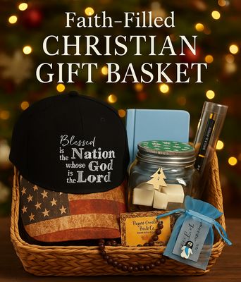 Men’s Christian Christmas Gift Basket – Patriotic Faith Set BOGO ( BUY ONE GET ONE HALF OFF) Men’s Christian Christmas Gift Basket – Patriotic Faith Set BOGO ( BUY ONE GET ONE HALF OFF)
