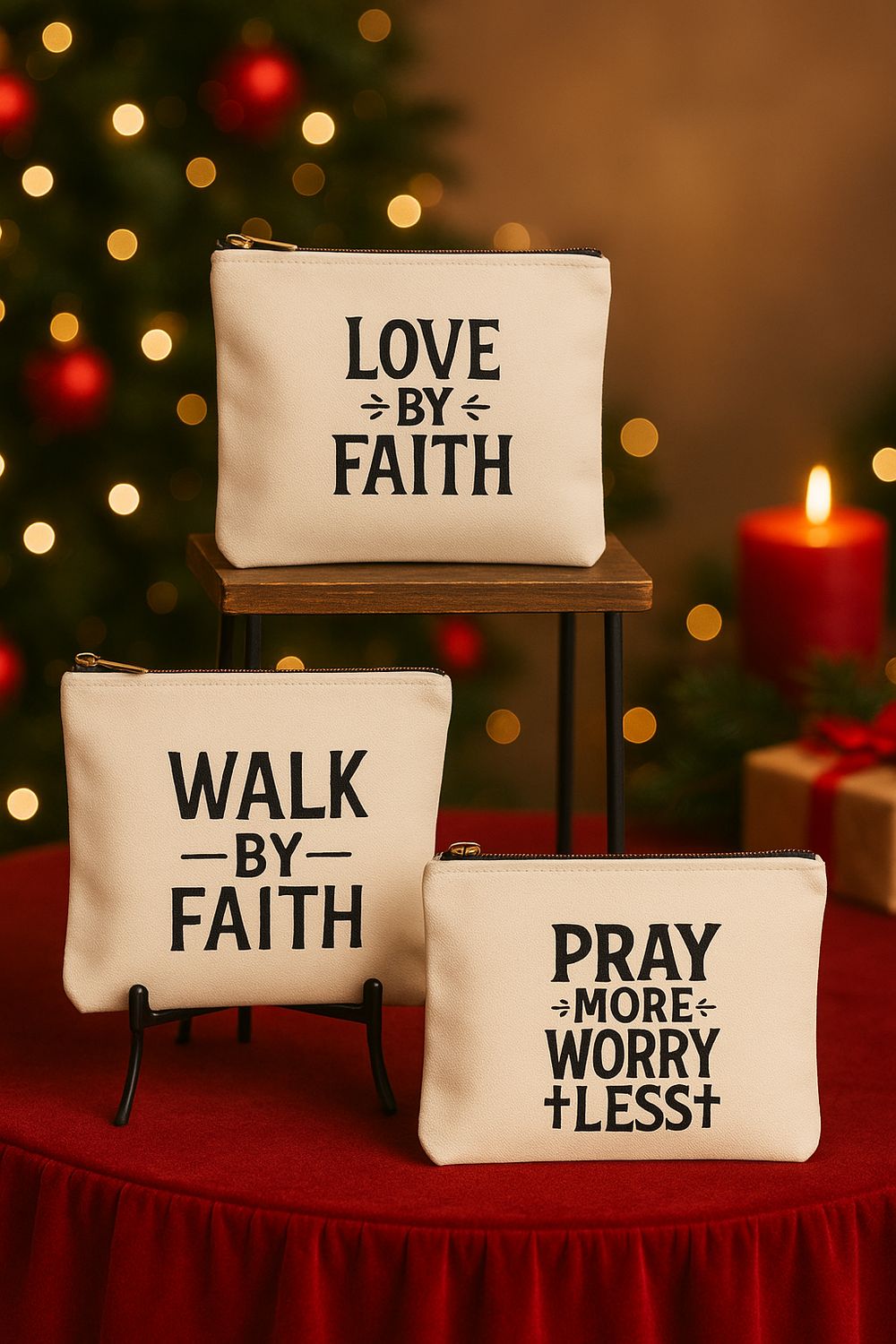 Handmade Mystery Christian Canvas Pouch – Surprise Faith Saying + Bonus Gift~ BOGO- Buy One Get One FREE Handmade Mystery Christian Canvas Pouch – Surprise Faith Saying + Bonus Gift~ BOGO- Buy One Get One FREE