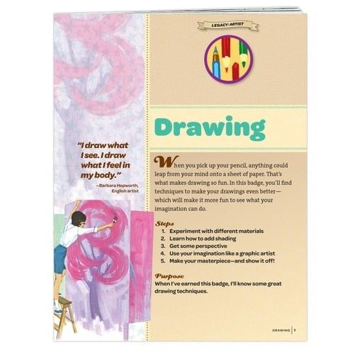 Junior Drawing Badge Requirement Pamphlet