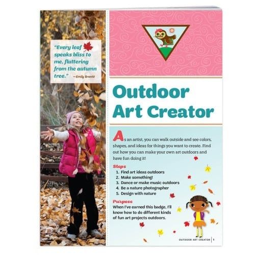 BROWNIE OUTDOOR ART CREATOR BADGE REQUIREMENT PAMPHLET