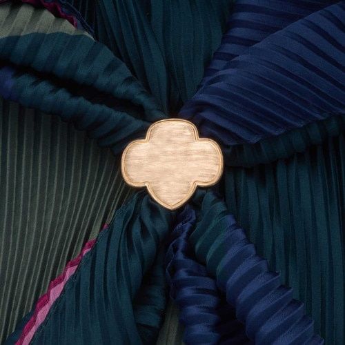 ADULT OFFICIAL TREFOIL SCARF SLIDER GOLD