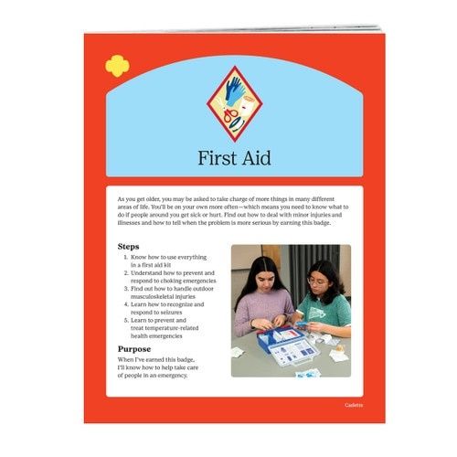 CADETTE FIRST AID BADGE REQ