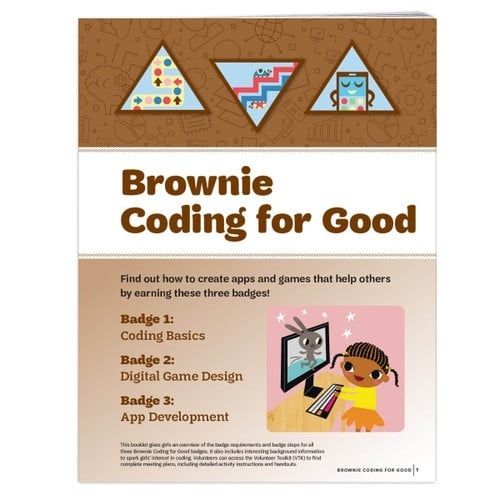 Brownie Coding for Good Badge Requirements Pamphlet