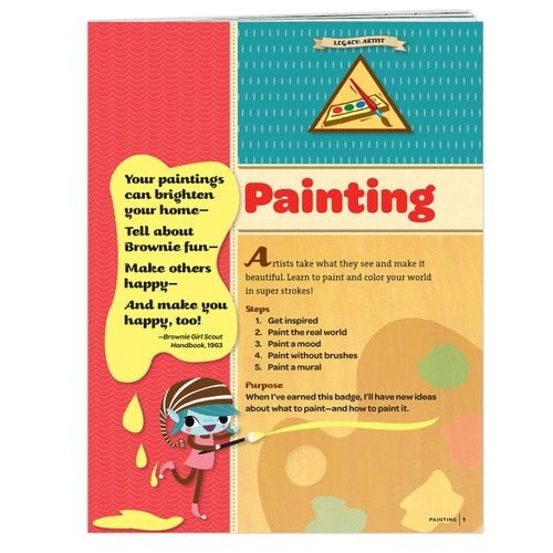 Brownie Painting Badge Requirement Pamphlet