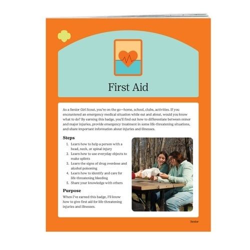 SENIOR FIRST AID BADGE REQ