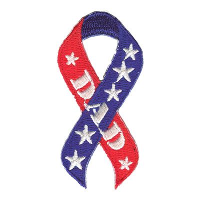 Dad ribbon AFP (red white &amp; blue)