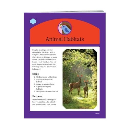 JUNIOR ANIMAL HABITATS BADGE REQ