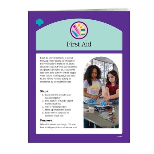 JUNIOR FIRST AID BADGE REQ