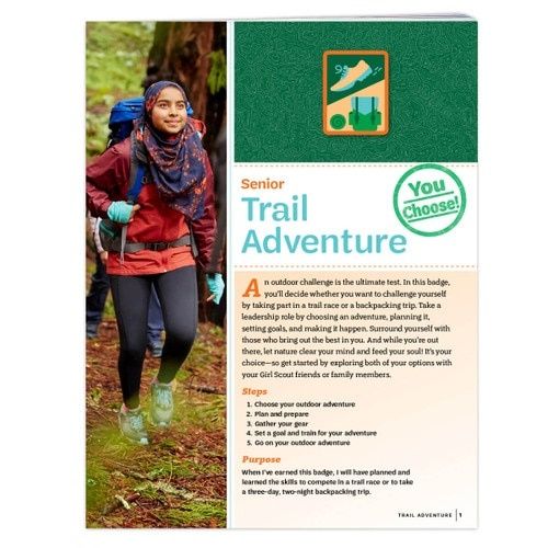Senior Trail Adventure Badge Requirements Pamphlet