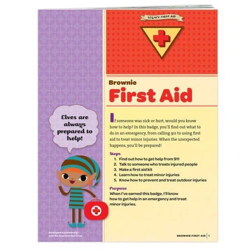 Brownie First Aid Badge Requirement Pamphlet