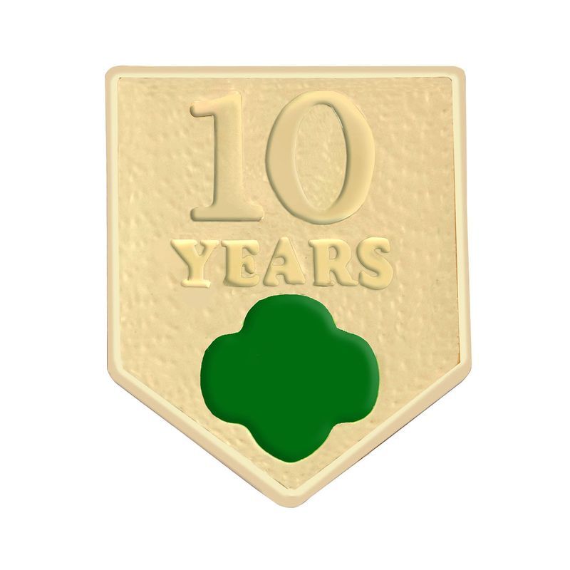 GIRL SCOUT 10 YEAR PIN