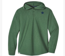 ADULT UNIFORM LS HOODED HENLEY, Size: 2X