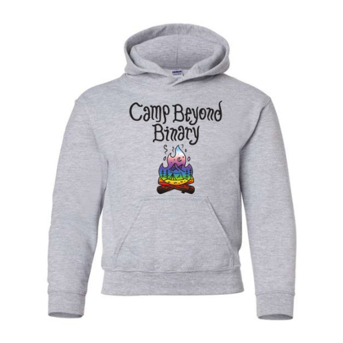 2025 Camp Beyond Binary Youth Hooded Sweatshirt, Size: M