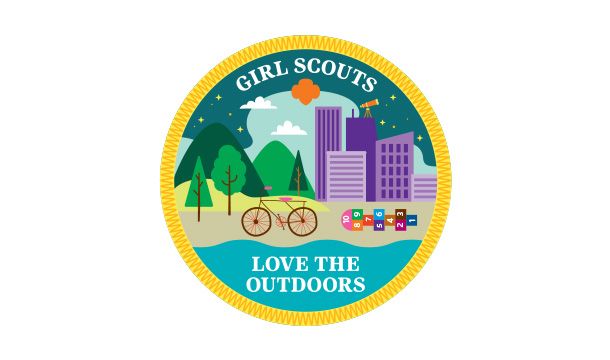 Girl Scouts Love the Outdoors Challenge 2025 Sew-On Patch