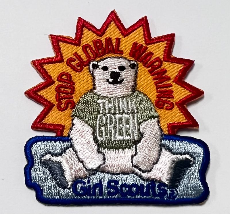 STOP GLOBAL WARMING POLAR BEAR PATCH