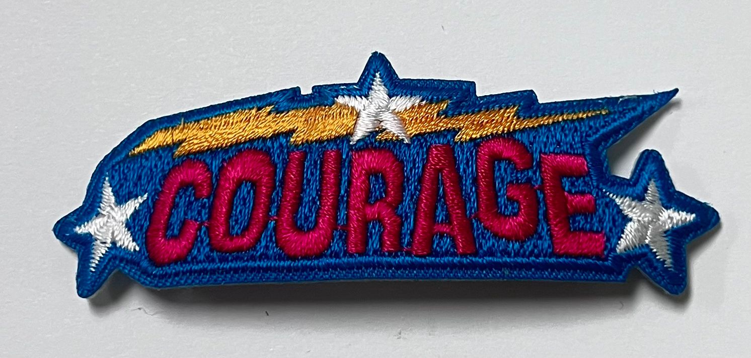 COURAGE (lightening bolt &amp; stars)   AFP