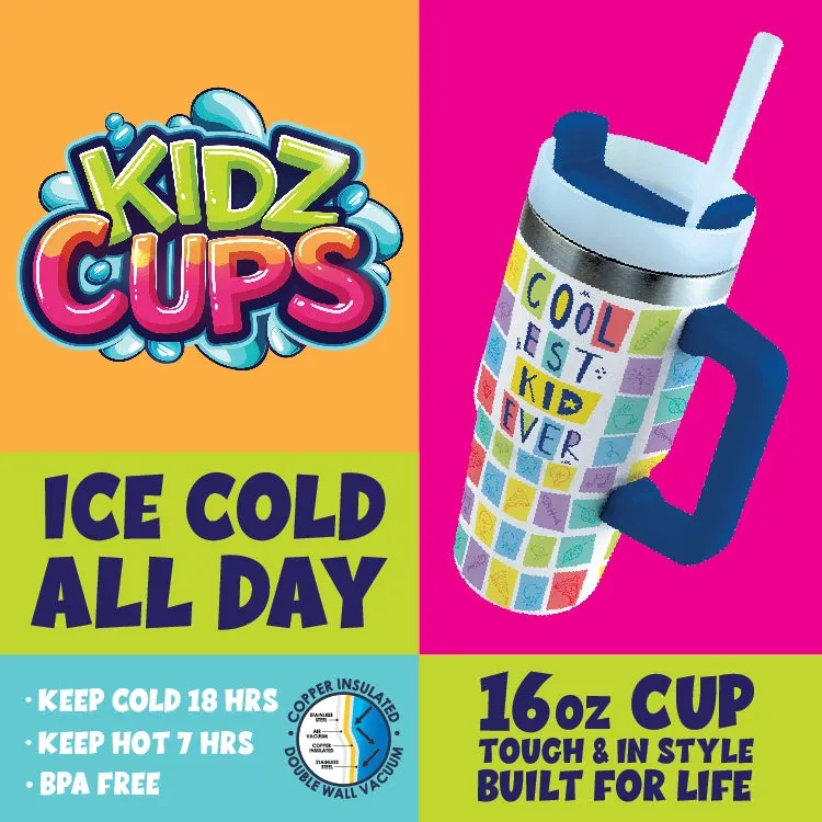 Insulated Kid Cup 16oz assorted print