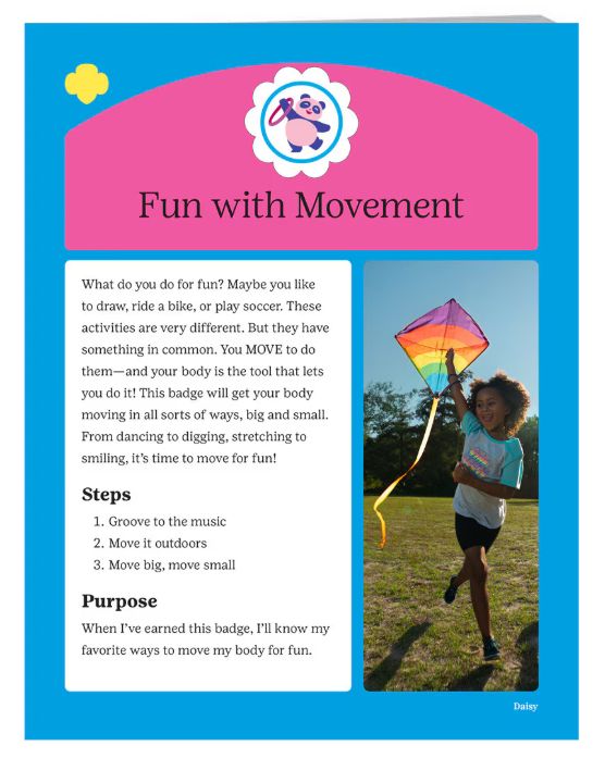 Daisy Fun With Movement Badge Requirements