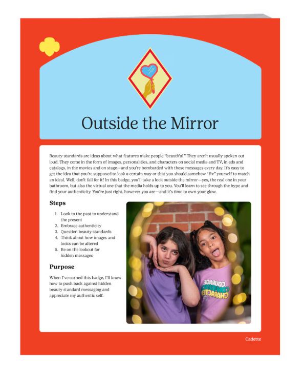 Cadette Outside the Mirror Badge Requirements