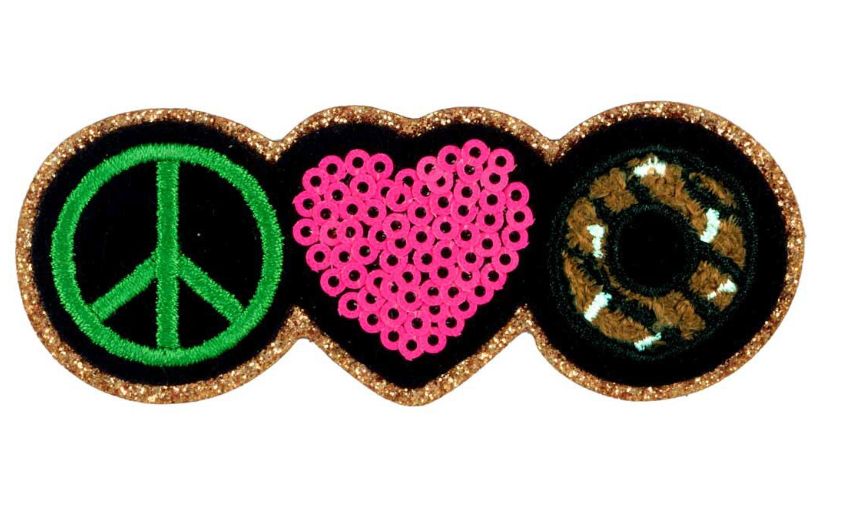 Girl Scouts x Supermix Studio Peace Heart Cookie Iron-On Super Fun Patch