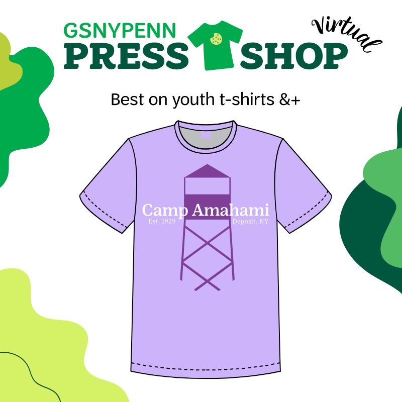 Camp Amahami Purple &amp; White Transfer