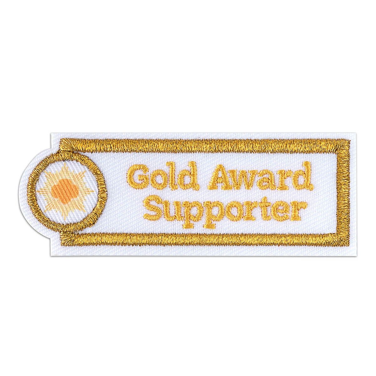 GOLD AWARD SUPPORTER PATCH