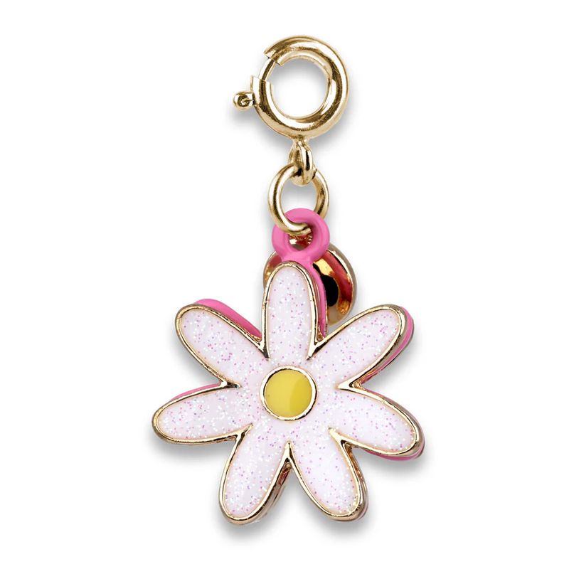CHARM IT! Gold Glitter Daisy Charm