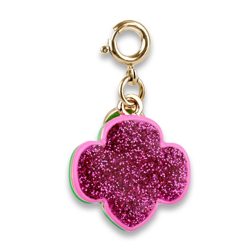 CHARM IT! Gold Glitter Trefoil Charm