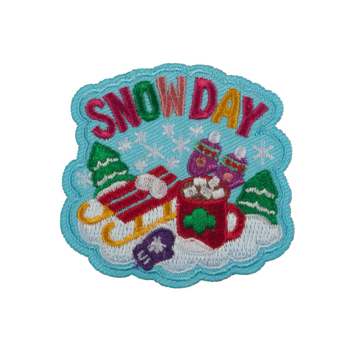 Girl Scouts Snow Day Iron-On Patch