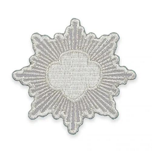 GS GRADUATION REGALIA SILVER AWARD EMBLEM PATCH