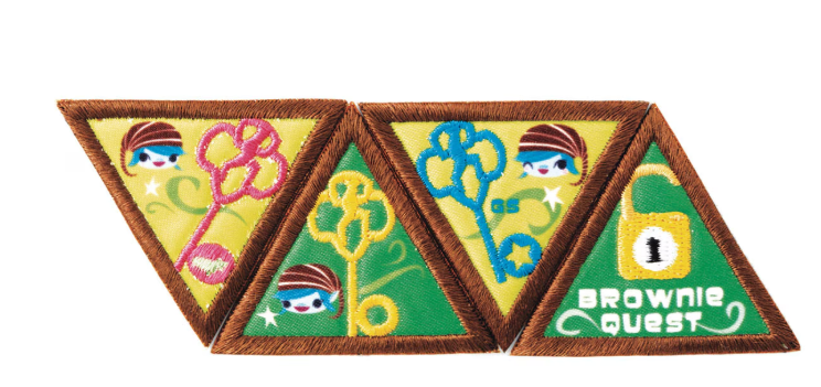 BROWNIE JOURNEY AWARD-THE QUEST PATCH SET