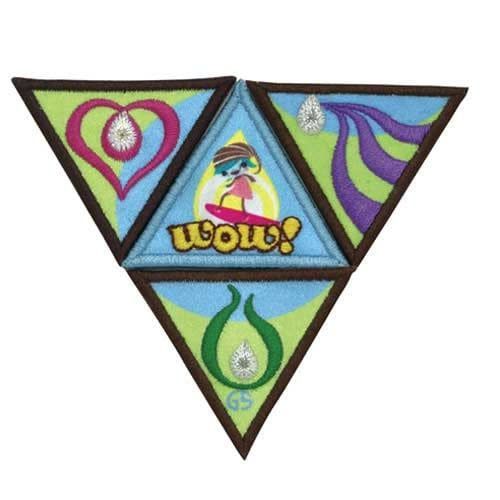 B WOW AWARD PATCH SET
