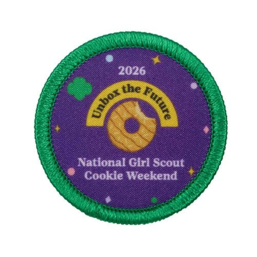 2026 National Girl Scout Cookie Weekend Sew-On Patch